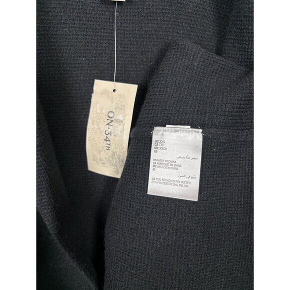 On 34th Women's Sweater Blazer Black Size XXS New With Tag's - Picture 7 of 8